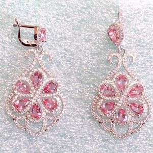 Luxury Pink Sapphire earrings